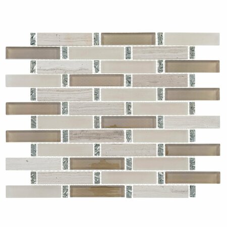 ANDOVA TILES Saga 1"" x 4"" Brick Joint Wall Tile -  ANDSAG540